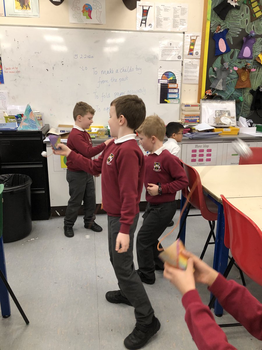 StColumbasLPrep's tweet photo. #SCCPrep2 enjoying the cup and balls they made in #SCCADT. https://t.co/huXodhvOjN