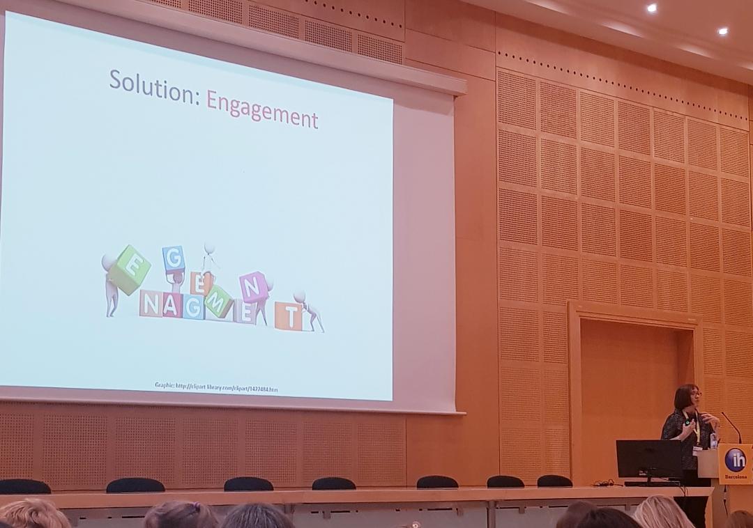 whatiselt's tweet photo. How do you engage students? More than that: how do you know students are actually engaged?  

Great plenary by Sarah Mercer in the @IH_Barcelona ELT conference.

#IHBCNELT #elt #tesol #tefl #efl #esl #esol #tipsforteachers #teachingenglish #englishteaching https://t.co/EhFXcuKpDK