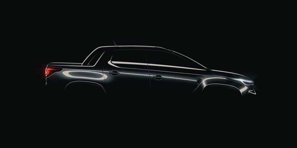cosasdeautos's tweet photo. #FCA dio a conocer hoy el primer teaser de la Nueva #Fiat Strada. ¿Ustedes también ven una mini-Toro? 🐂 Parece más grande pero mantendrá las dimensiones actuales. Habrá cabina simple y doble. ¿Qué les parece? #NuevaStrada #NovaStrada #Strada2021 https://t.co/E2PLDAvCG7