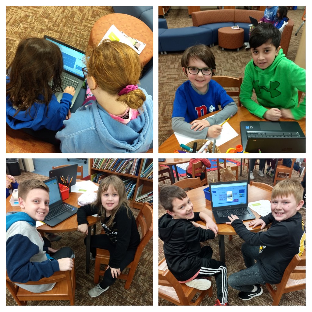 DwyerMustangs's tweet photo. Mr. Baker's fifth grade paired up with Mrs. Gillan's first grade to create digital math problems together. #nowallsnolimits #DwyerhasHeart https://t.co/i57IxZ0cfW