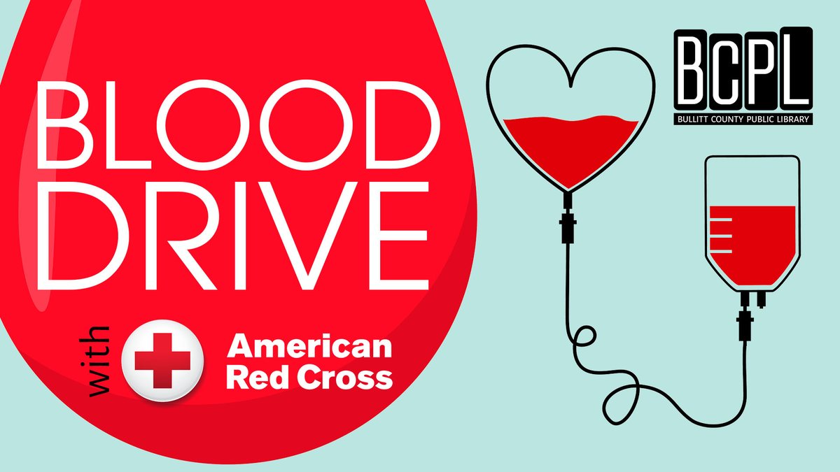 SAVE THE DATE!
Join BCPL and <a href="/KYRedCross/">Kentucky Red Cross</a> at our Hillview Branch Library on February 27th to make a difference and save up to three lives. Schedule your blood donation now at rcblood.org/36Jac6n. #CommunityTeamwork