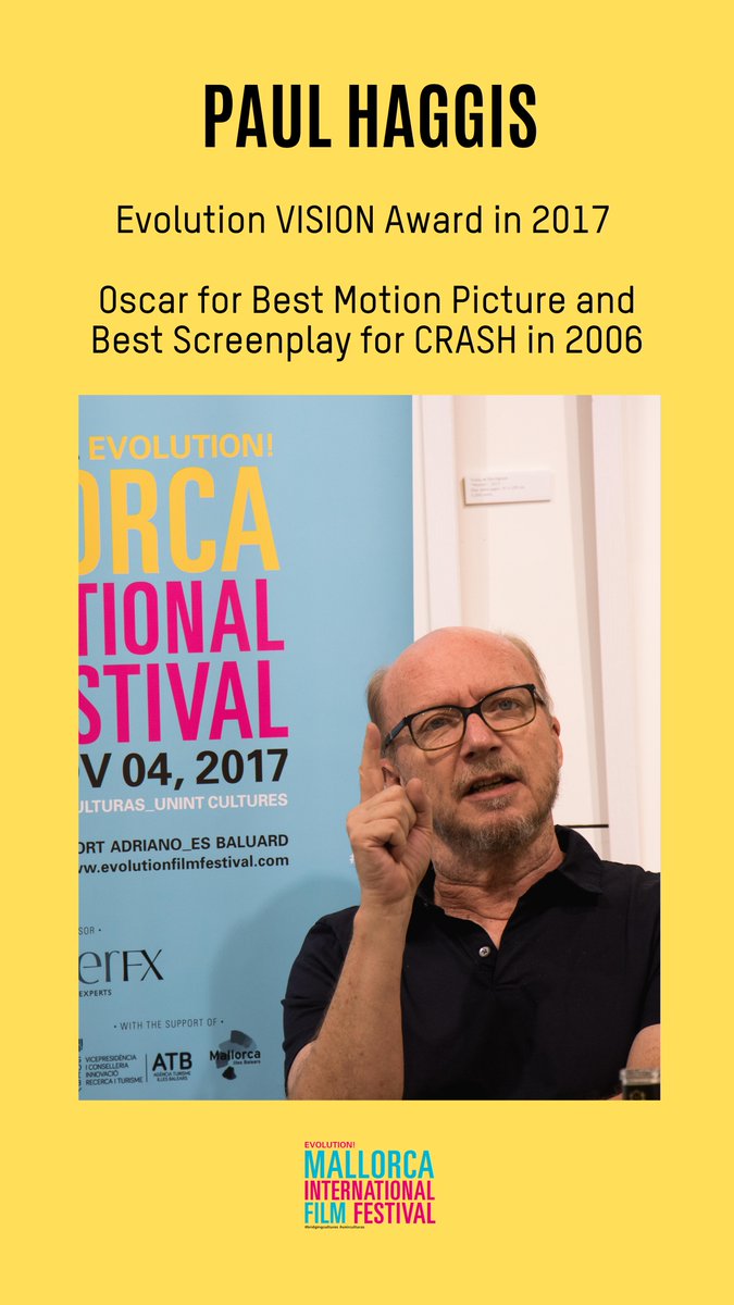 EVOLUTIONIFF's tweet photo. Since #TheOscars2020 are just around the corner, we would love to make a #FlashBackFriday to some of our Evolution Oscar-winning guests! Take a look! 😉
#EMIFF #EvolutionMallorca #FilmFestival
@DannyDeVito
@Paul_Haggis
@MelissaLeo
@asifkapadia https://t.co/KHIH3M1g9V