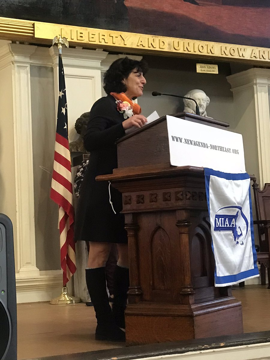 Theresa Nyhan accepts the MA Women in Athletics Dinstiguished Service Award <a href="/MIAA033/">MIAA</a> <a href="/MHShornets/">Mansfield High</a>  #GirlsAndWomenInSportsDay <a href="/sbryantMIAA/">sherry bryant</a> <a href="/TaraBBennett11/">Tara Bennett</a>