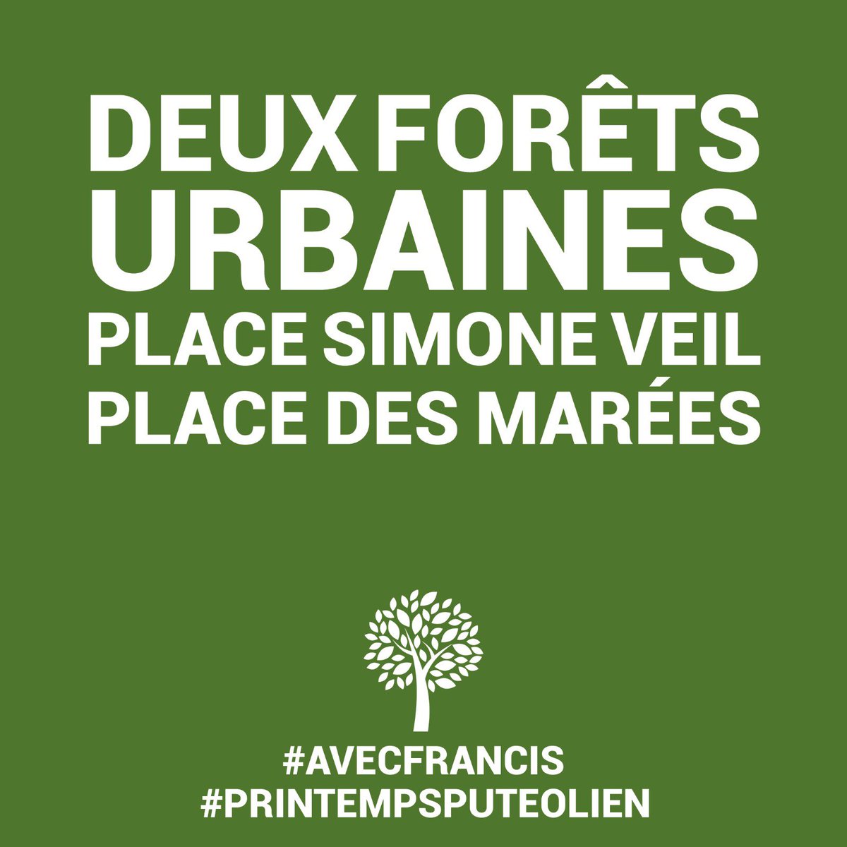 Faire respirer #Puteaux c’est lutter contre le phénomène d’îlot de chaleur. Le #printempsputéolien végétalisera Puteaux pour lui permettre de réintégrer la nature en son coeur. Cette proposition s’inscrit dans une refonte de la circulation. Plus d’infos, bientôt #municipales2020