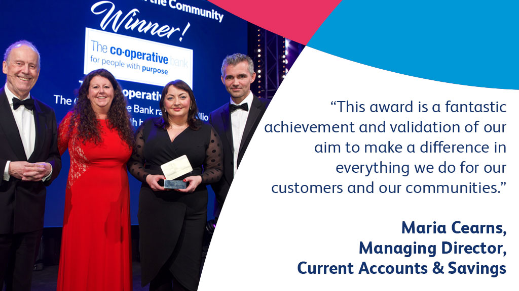 CooperativeBank's tweet photo. We're extremely proud to have won the ‘Changing Lives in the Community’ award at #TCPA20 last night! 🏆
We're delighted that our work with @centrepointuk has been recognised, as we continue to support their mission to end #youthhomelessness.
Learn more: https://t.co/b0Iy1rs5Zv https://t.co/Do9SvbEt7L