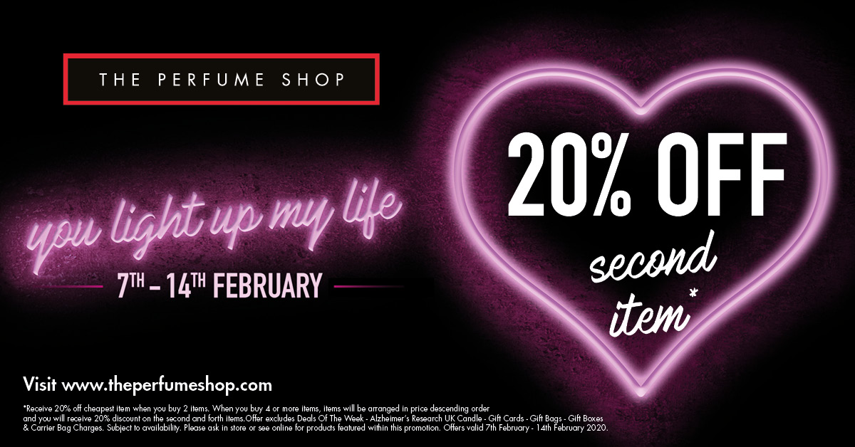 Fort_Shopping's tweet photo. You can get 20% off the second item you purchase from @ThePerfumeShop! https://t.co/nckSNVWKM2
