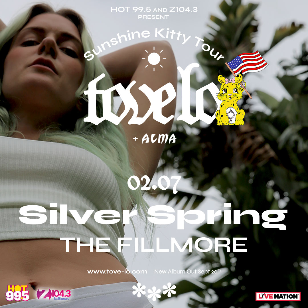 FillmoreSS's tweet photo. TONIGHT 💛 *SOLD OUT* HOT 99.5 &amp; Z104.3 Present @ToveLo - Sunshine Kitty Tour w/ @AlmaCyber! Doors: 7PM, Show: 8PM. More info: https://t.co/LCWlcSv11K https://t.co/UDdzkLdm7f