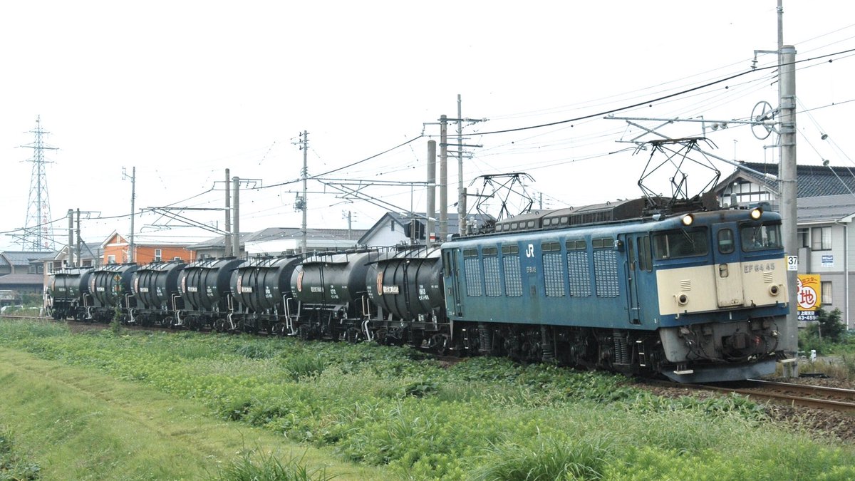 青海〜南松本のデンカセメント輸送 北陸本線は富山のEF81 信越本線