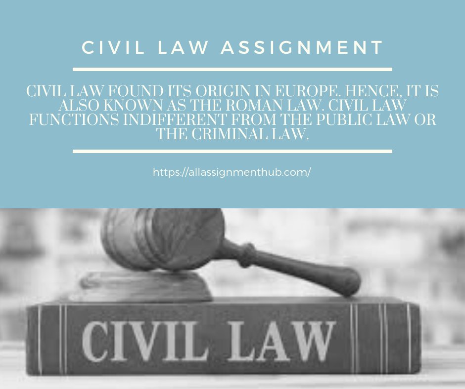 allassignmenth2's tweet image. Best Assignments offers online assignment help & writing services, We have team of expert writers to provide assignment help for your projects.
 Our Website @ allassignmenthub.com
#civillawAssignment #civillaw #bestassignmentservice #orderassignment #orderonlineassignment