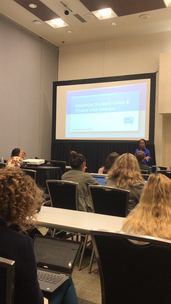 Wrapping up the last day at #TCEA2020 with <a href="/DrAnitaWaters/">Anita Waters, EdD</a>! Maximizing student voice and choice with <a href="/Seesaw/">Seesaw</a>