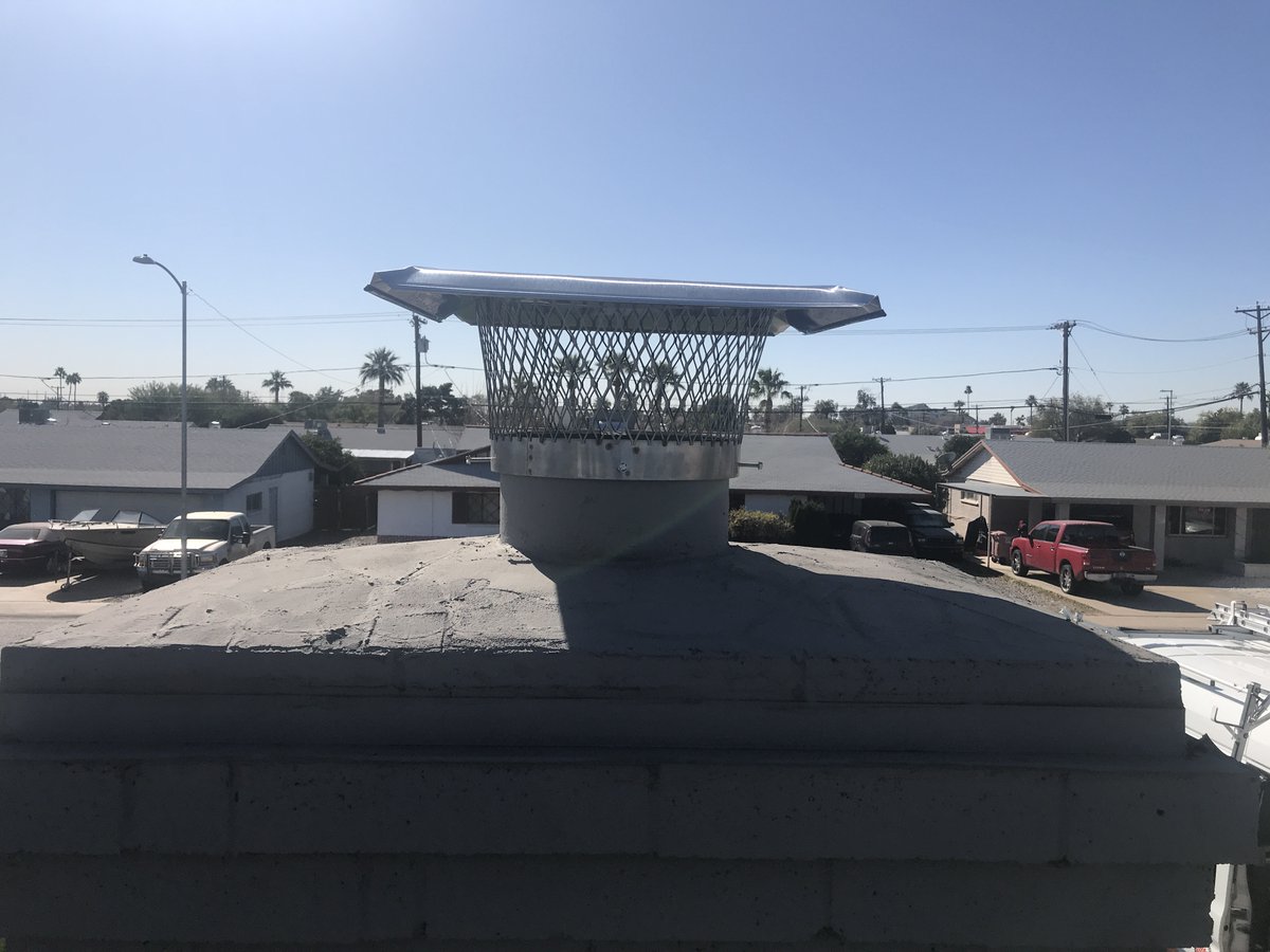 AZChimney_Ducts's tweet photo. Your chimney will never have a FOMO moment 😞 when we are onsite 😁
.
.
#chimneycap #phxchimneycaps #fomo https://t.co/QRbqaPe9MV