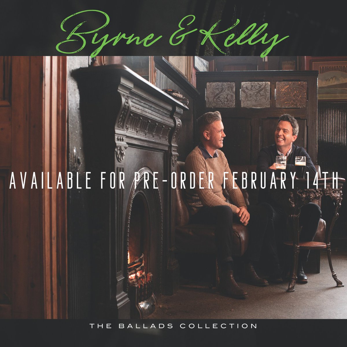 byrneandkelly's tweet photo. We are delighted to share the cover of our latest album 'The Ballads Collection' which will be available for pre-order on February 14th! https://t.co/ZGS9uSWxSM
