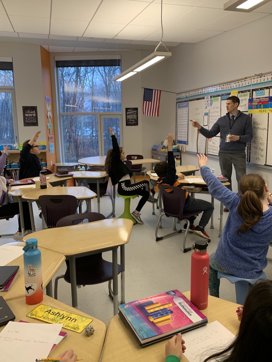 MrsRoachWes's tweet photo. Always a pleasure to have a fifth grade teacher visit and share math thinking with us! #Bealearner #BeWes ⁦@MrCoachJackson0⁩ https://t.co/LpsJwgOjZT