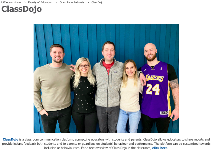 bonstewart's tweet photo. @uwindsored the #UWinToolParade podcasts evaluate data &amp; differentiation in #edtech, but also pedagogy. this team of primary teachers took on one of the more controversial tools out there, Class Dojo: https://t.co/QqfGadfQ0F https://t.co/M22Wk2zHFa