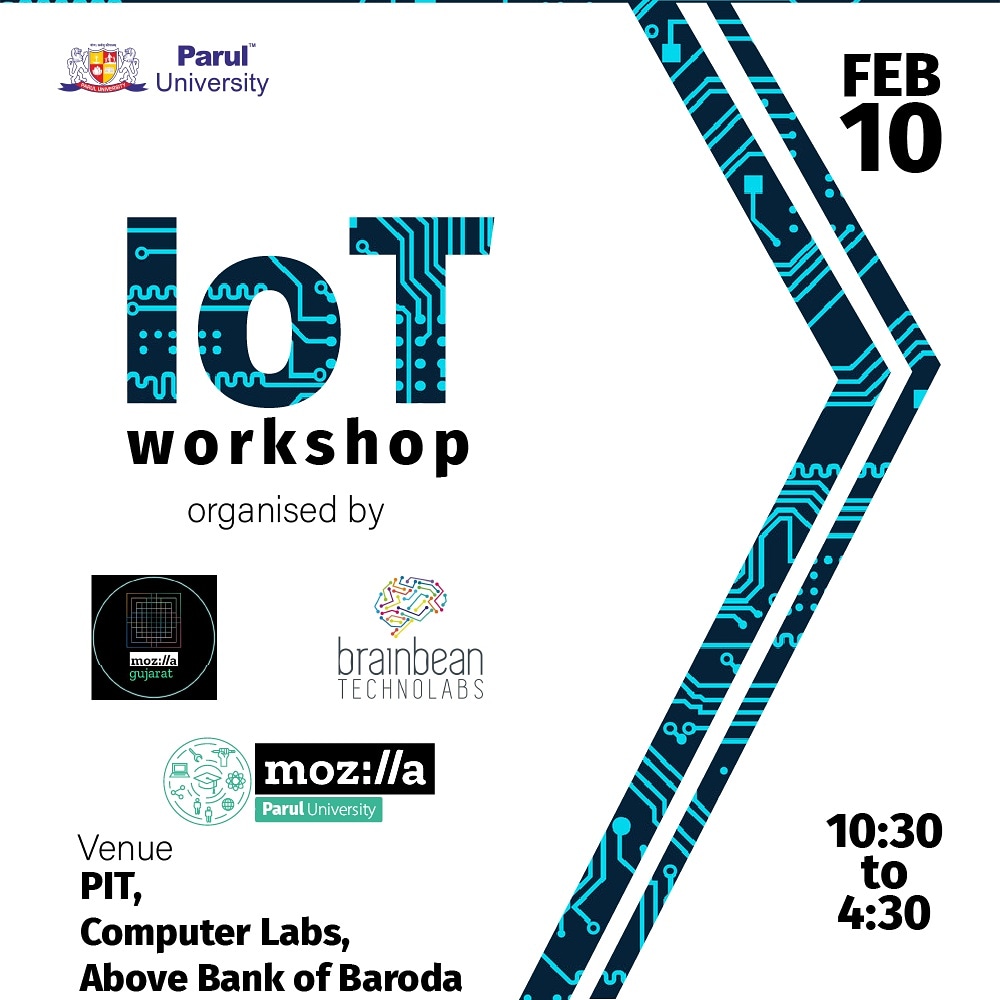 Mozpu2's tweet photo. Getting bored with Valetine's week don't worry we got you. MozPu is back with an amazing workshop on IOT on 10th Feb. Monday.
If you are facing issues in developing your project or you are just a beginner and want to explore in IOT we are open. https://t.co/XGsf6N2AOW