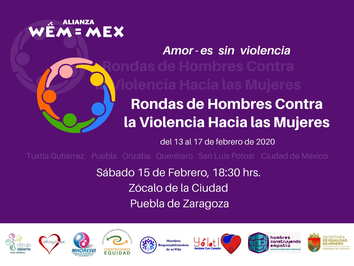 CiriloRivera's tweet photo. 1/3Las Rondas de Hombres contra la Violencia hacia las Mujeres, son actos en los que los hombres nos posicionamos públicamente contra la violencia machista. Son acciones en las que los hombres nos manifestamos por la paz y la igualdad... https://t.co/V0gAxqqCU0
