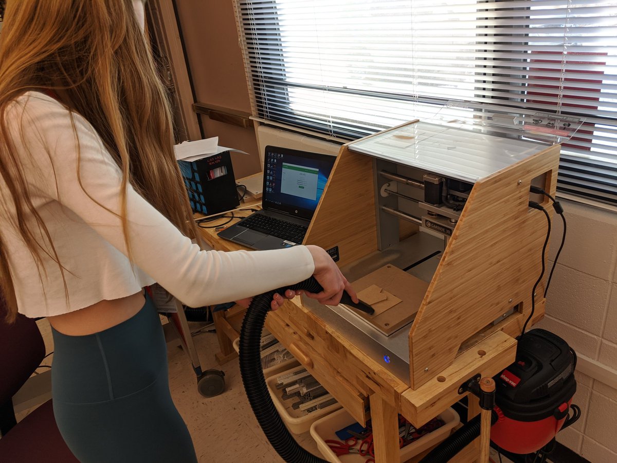 ringrose_pltw's tweet photo. First two #IED Ss milling projects on our lovely new @carbide3d #nomad883. #design @PLTWorg @SAINTS_CTE https://t.co/EpTpQv9luB