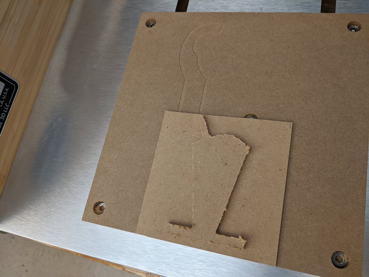 ringrose_pltw's tweet photo. First two #IED Ss milling projects on our lovely new @carbide3d #nomad883. #design @PLTWorg @SAINTS_CTE https://t.co/EpTpQv9luB