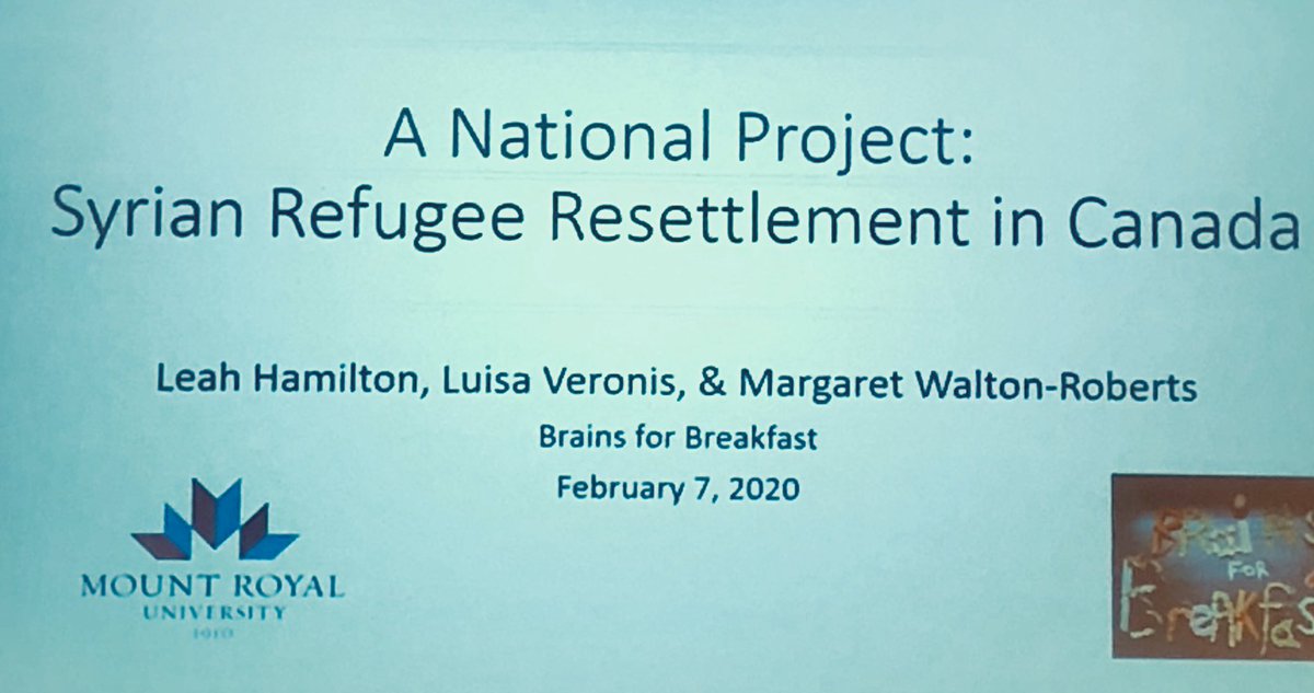 mquinn_michael's tweet photo. Congratulations to @Hamilton_Leah on her forthcomg book A National Project: Syrian Refugee Resettlement in Canada #MRUResearch @mountroyal4u  https://t.co/YmSBMv5evA https://t.co/GY1WsrcRS1