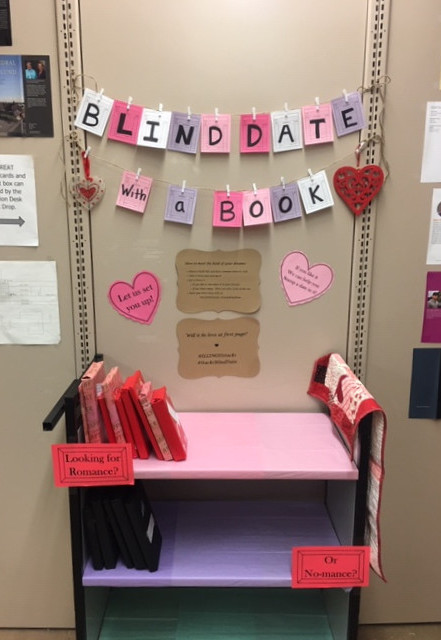ILLINOISstacks's tweet photo. #BlindDateWithABook is back at the Stacks! 

Whether you're here for it this #ValentinesDay (Romance) or not so much (No-mance), visit us now through Valentine's to find your #StacksBlindDate 💘🖤💘 #ILLINOISlibrary https://t.co/jEdSlgtf5C