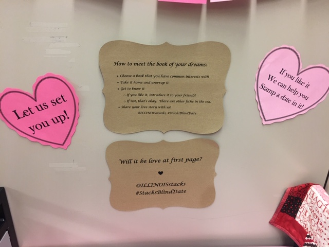 ILLINOISstacks's tweet photo. #BlindDateWithABook is back at the Stacks! 

Whether you're here for it this #ValentinesDay (Romance) or not so much (No-mance), visit us now through Valentine's to find your #StacksBlindDate 💘🖤💘 #ILLINOISlibrary https://t.co/jEdSlgtf5C