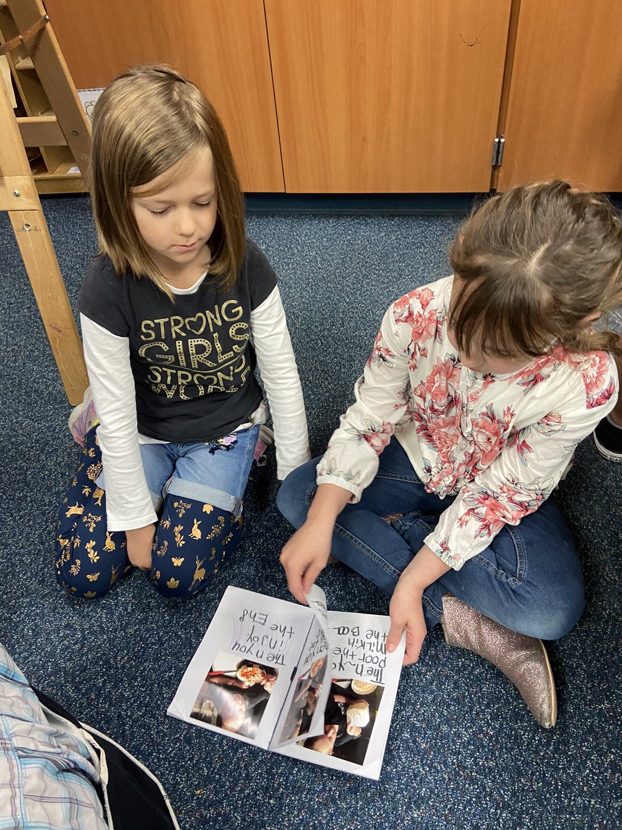 MrsNelsonFirst's tweet photo. Sharing our “How To” writing with some kindergarten friends! Thanks @mrsrossonkinder for letting them share their hard work! @RobisonES https://t.co/KyUBDPXn1O