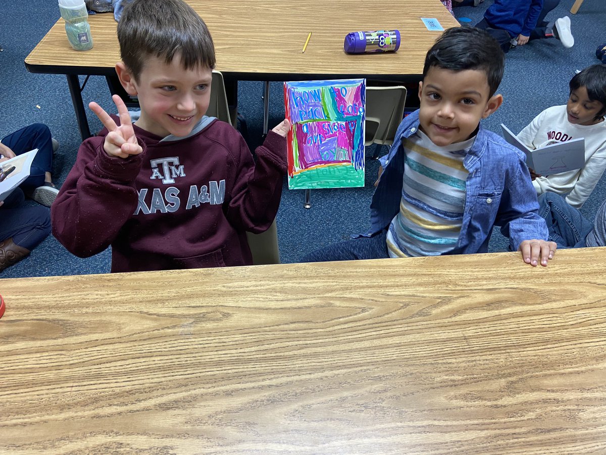 MrsNelsonFirst's tweet photo. Sharing our “How To” writing with some kindergarten friends! Thanks @mrsrossonkinder for letting them share their hard work! @RobisonES https://t.co/KyUBDPXn1O
