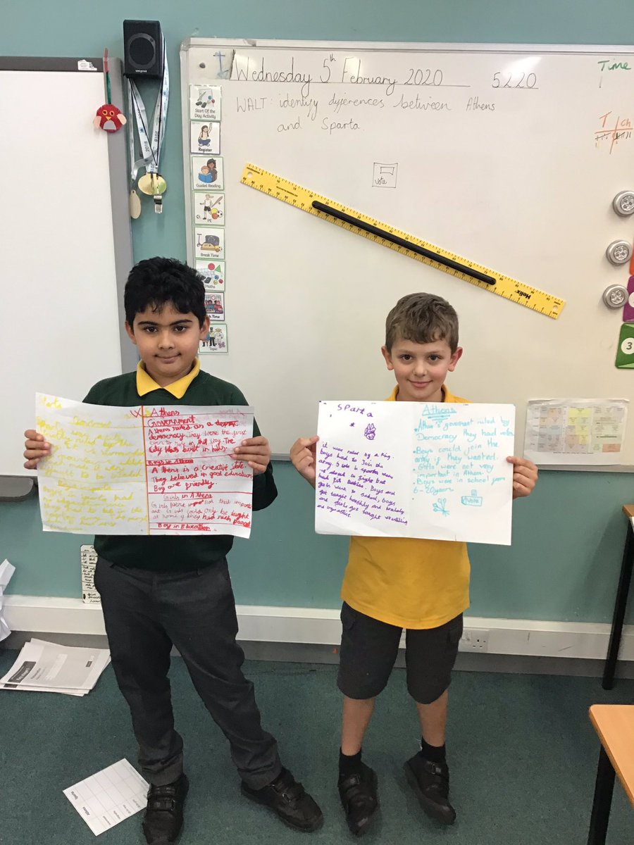owlsMPS's tweet photo. Year 4 Owl Class creating Sparta Vs Athens posters to identify similarities and differences. https://t.co/fY34Cp1InB
