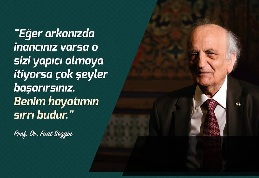 Ne güzel söylemiş Fuat Sezgin hocamız. Saygı ve rahmetle...🙏 #fuatsezgin #fuatsezginanısına #islambilimveteknolojitarihimüzesi #islambilimtarihi #islambilim #türkislam #türkislamtarihi #islamalimleri #islamdünyası #islamdüşünürleri #islambilginleri