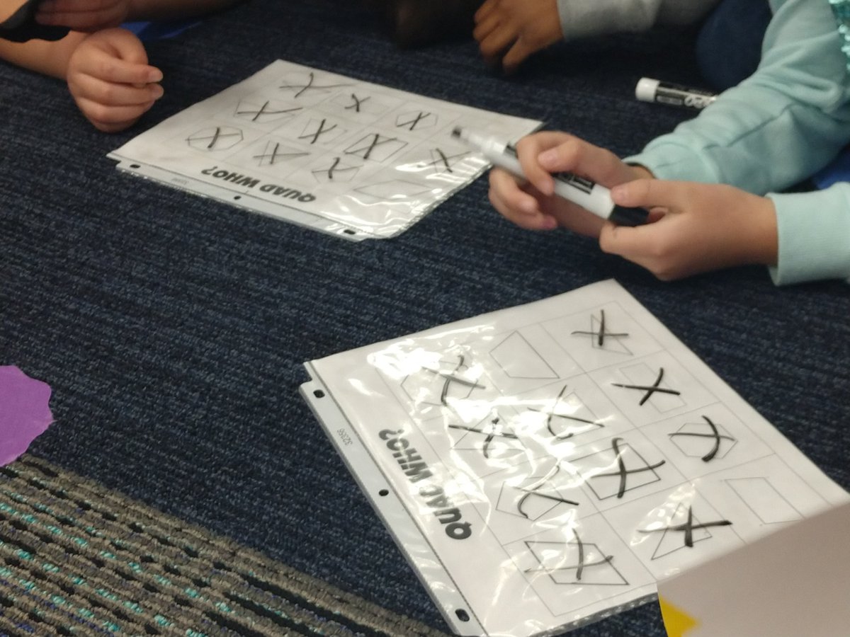 michellecombsTX's tweet photo. Guess who? More like Quad Who?Ss @LemmKISD classifying quads with a fun twist!! #kleinisdmath https://t.co/R5kLzUz1uf