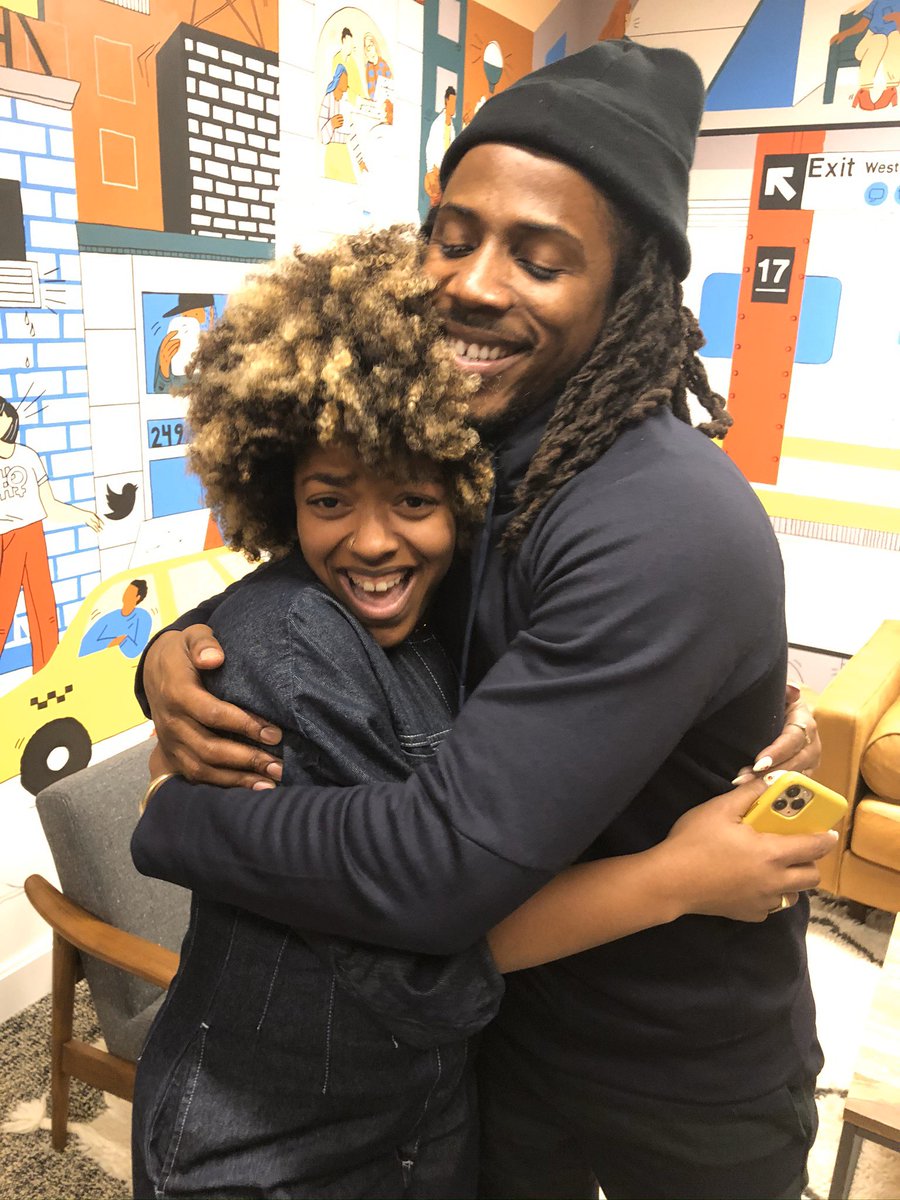 Not_Kimberly's tweet photo. OMG #BlackHabits is out. Listening now and it’s already 🤯. Enjoy this picture of me and @DSmoke7 while you fire up your favorite streaming app. #supagood #LoveToSeeIt https://t.co/RyQLYQAd5O