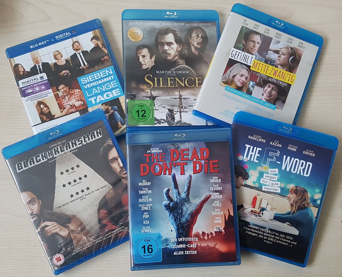 Not the #AdamDriver marathon I imagined, but the one I deserve.
#silence #blackkklansman #thedeaddontdie #thefword #thisiswhereileaveyou #whilewereyoung