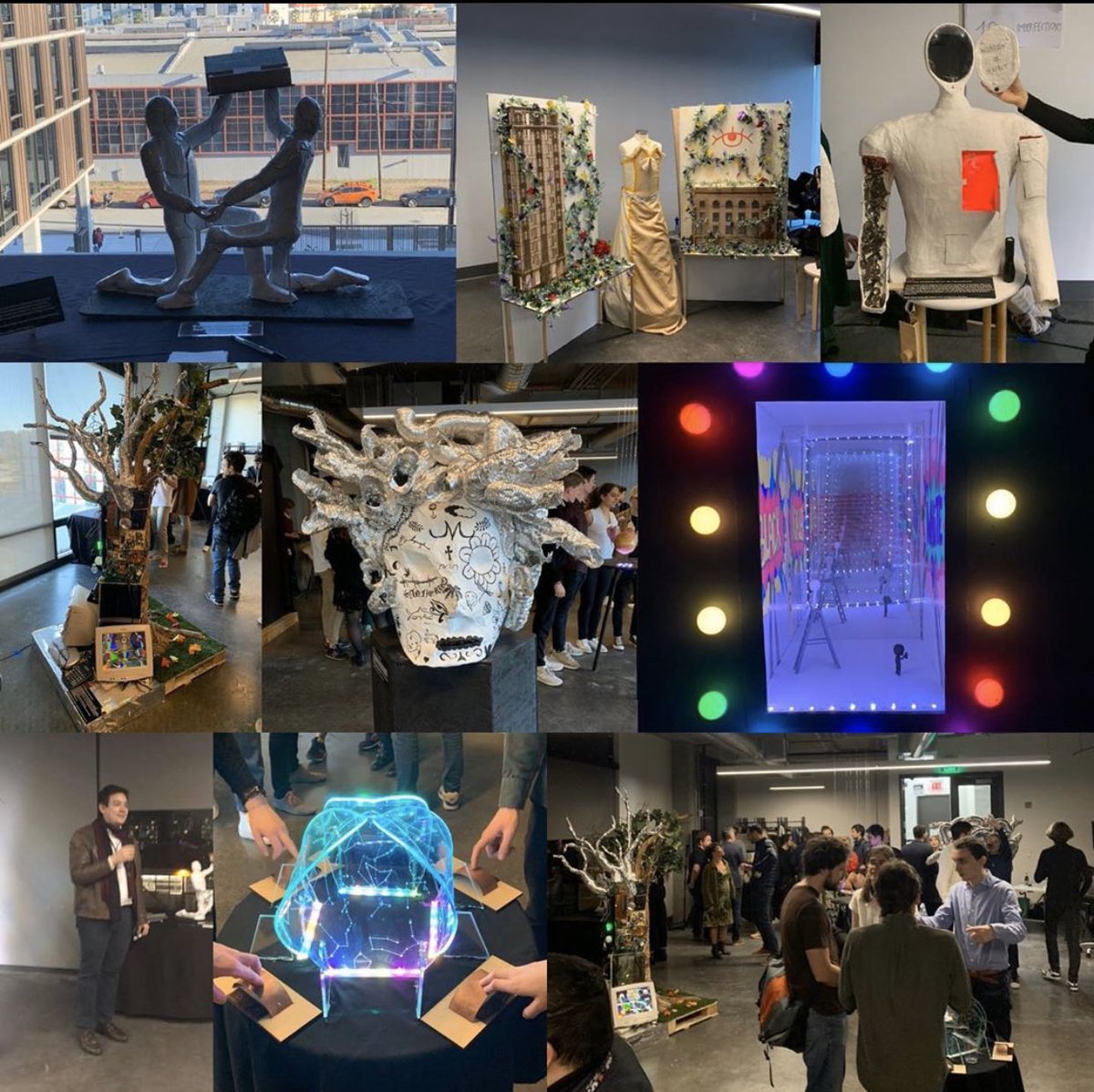 5 weeks of intense work, exposure to SF #art scene, #inspiration, #teamwork, #Creative #craftsmanship and we see the magic happen: our 50 @IngenieursECE students exhibited their art pieces yesterday <a href="/HumanmadeSF/">Humanmade</a> and celebrated the successful completion of our Art &amp; #tech program
