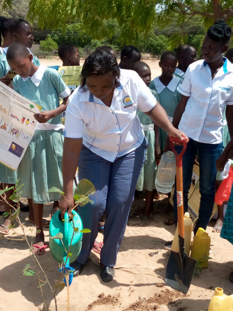 Planted trees to mark World Wetland day and remembered the late Presida Moi who loved planting trees.We sung
Kenya kipenzi chetu hatutaiacha Miller daima
Climate change is real
Conserve today for a better tomorrow