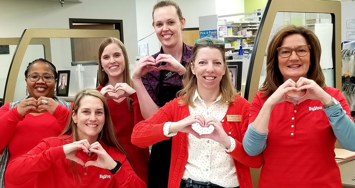 Our Pharmacy staff and more are in red today! #GoRedIA #GoRedForWomen