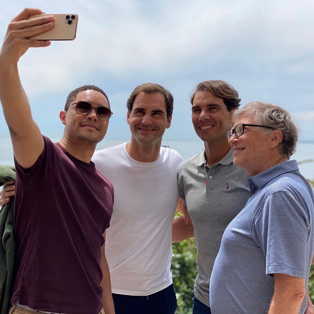 pmcafrica's tweet photo. No branded clothing amongst these multi Millionaires/Billionaires 🤔
#Sandton #rogerfederer @Trevornoah @pmcafrica https://t.co/9jpJ0WcMZ0