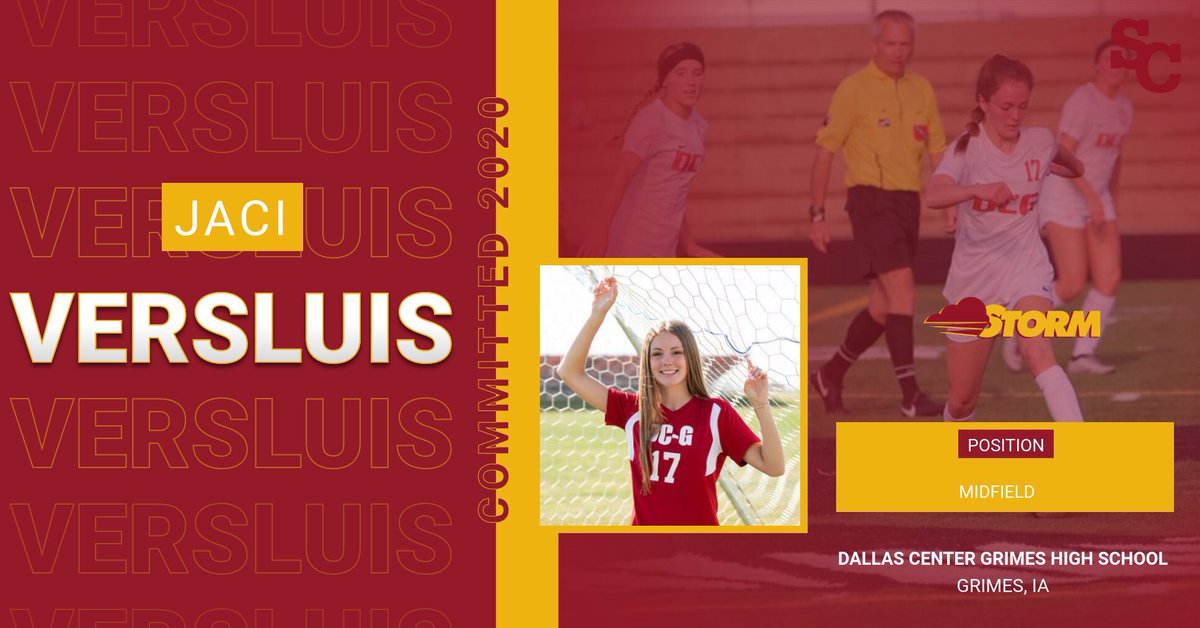 SimpsonWSOC's tweet photo. 🚨2020 COMMIT🚨

Jaci is a tireless midfielder who does the hard work between the boxes! She is an outlet for her team in the channels and utilizes her combination of endurance and athleticism to wear down opponents. 

Jaci, welcome to the #SimpCoWoSo #Family! #RollStorm https://t.co/zShLYRMp7w