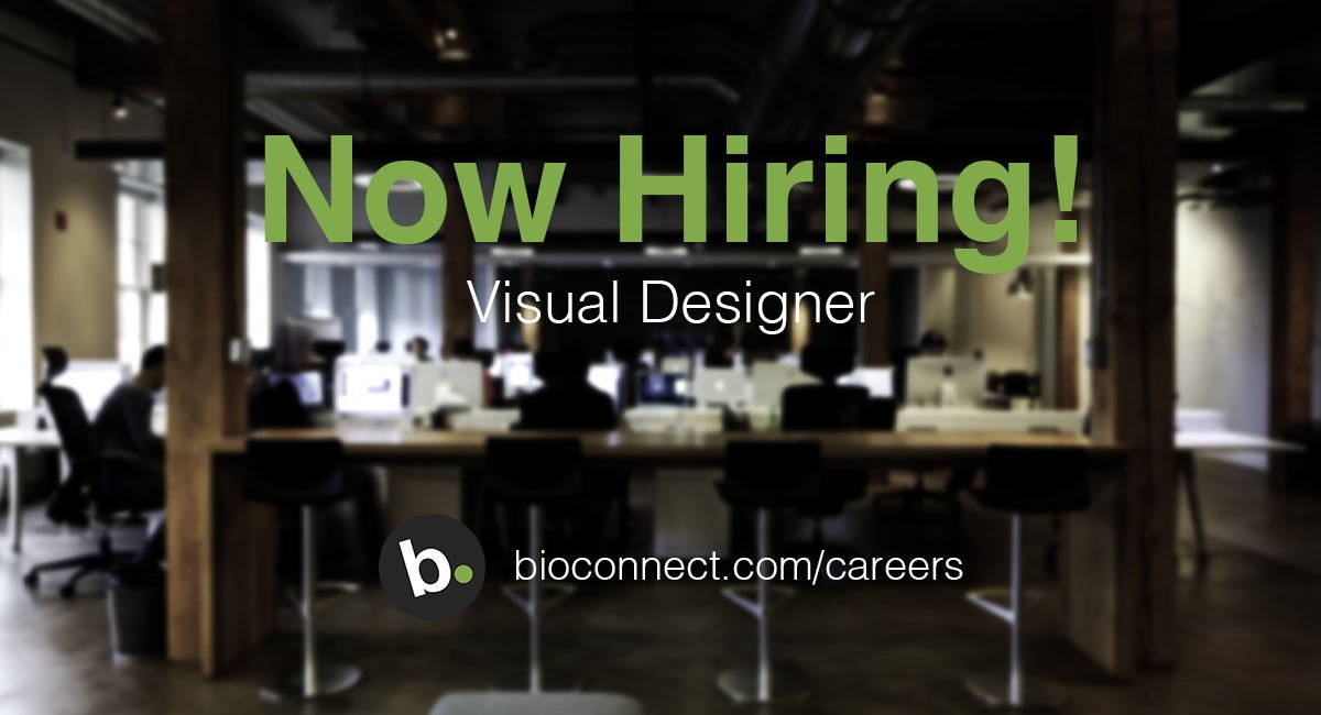 bioconnect's tweet photo. We are looking for a new #designer to join us here at @bioconnect. Interested? More information on our #careers page: https://t.co/Akkhr8iQiN https://t.co/p5C4wX6Qyr