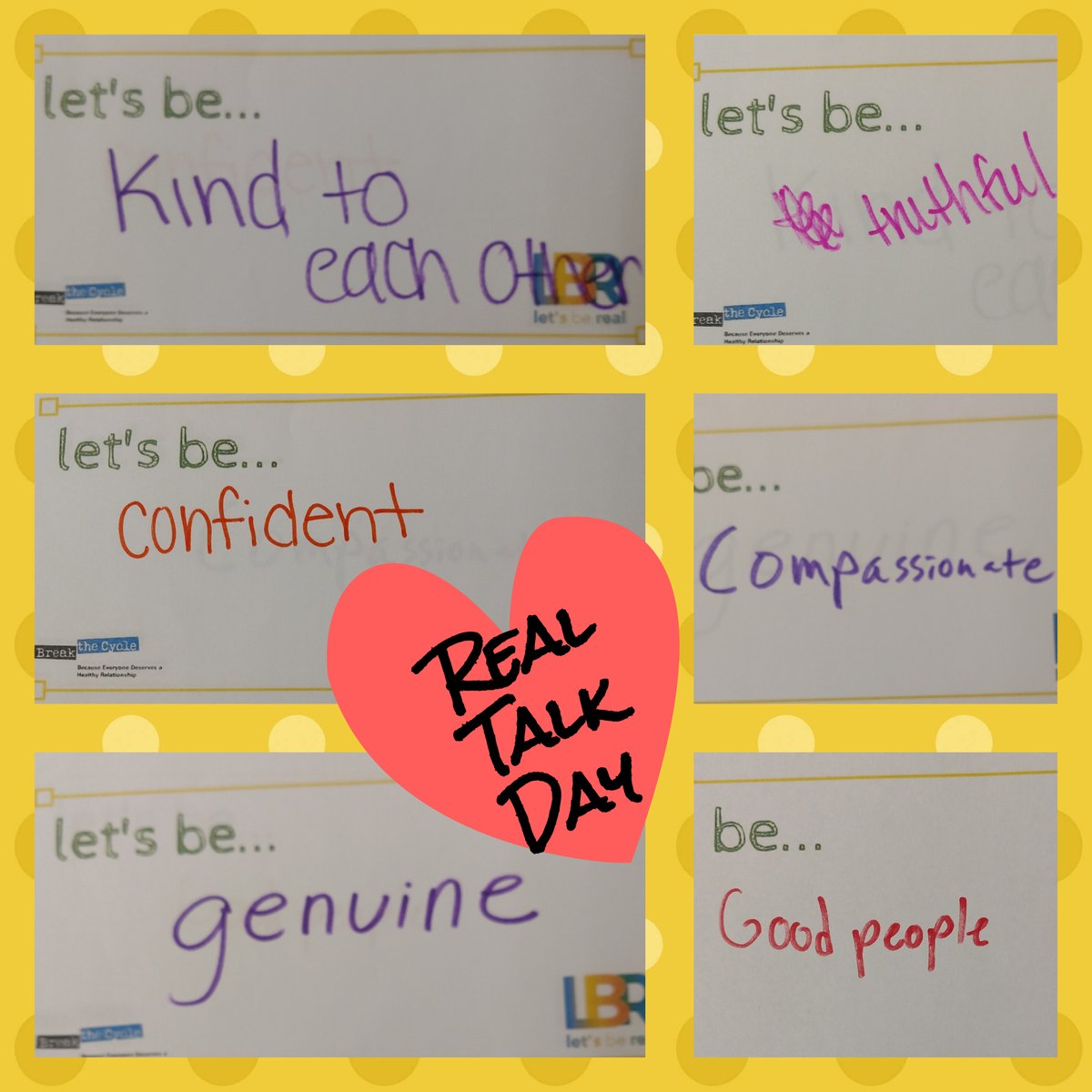 pchcares's tweet photo. As part of #TDVAM20's Real Talk Day, our DV outreach team spoke with local high schoolers to get their perspectives on relationships, abuse, and love. Check out their responses, and join us in the #BTCRealTalk conversation! #OutrageIntoAction @BreaktheCycleDV https://t.co/kIMi0g3kXw