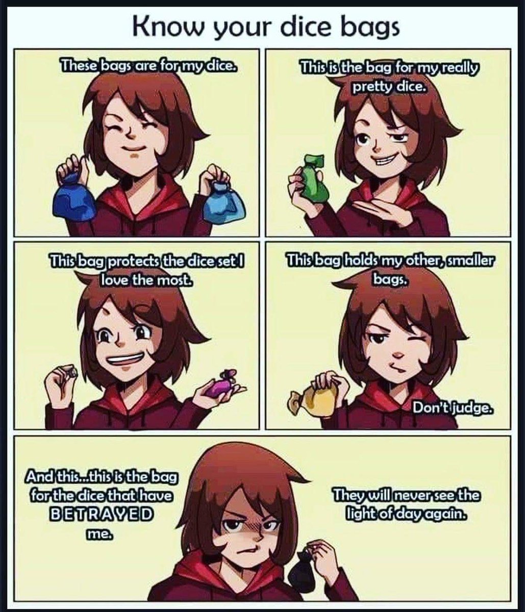 MemesDnd's tweet image. We all know a player like this.
⚔️⚔️
#dungeonsanddragons #rpg  #5e  #dice #adventure  #follow  #rogue