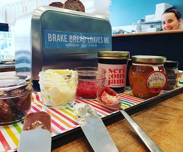 Brake Bread (@brake_bread) on Twitter photo Free DIY Toast Bar every Friday in February 11-1 starting today! Stop by and hang out with other humans and bolster your hope in human kind. #toasthappens #haggleslagg <a href="/seriousjam/">Serious Jam</a> @barehoneymn #nutella #betternessthroughtogetherness Free DIY Toast Bar every Friday in February 11-1 starting today! Stop by and hang out with other humans and bolster your hope in human kind. #toasthappens #haggleslagg <a href="/seriousjam/">Serious Jam</a> @barehoneymn #nutella #betternessthroughtogetherness