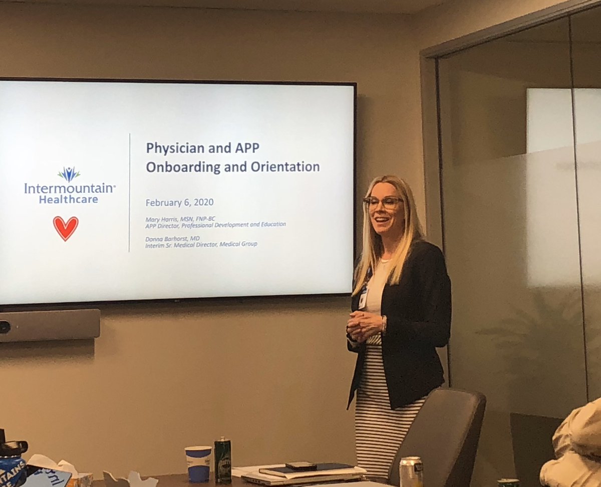 hyer_c's tweet photo. Outstanding work by @maryharrisNP Donna Barhorst and @anne_pendo redesigning the “first impressions” of new hire physicians and APPS at @Intermountain ! “Making sure our friends have an exceptional experience at the onset”. 🤩 #alwayssafe #alwaystogether #intermountainAPP https://t.co/txXw0GQYkp