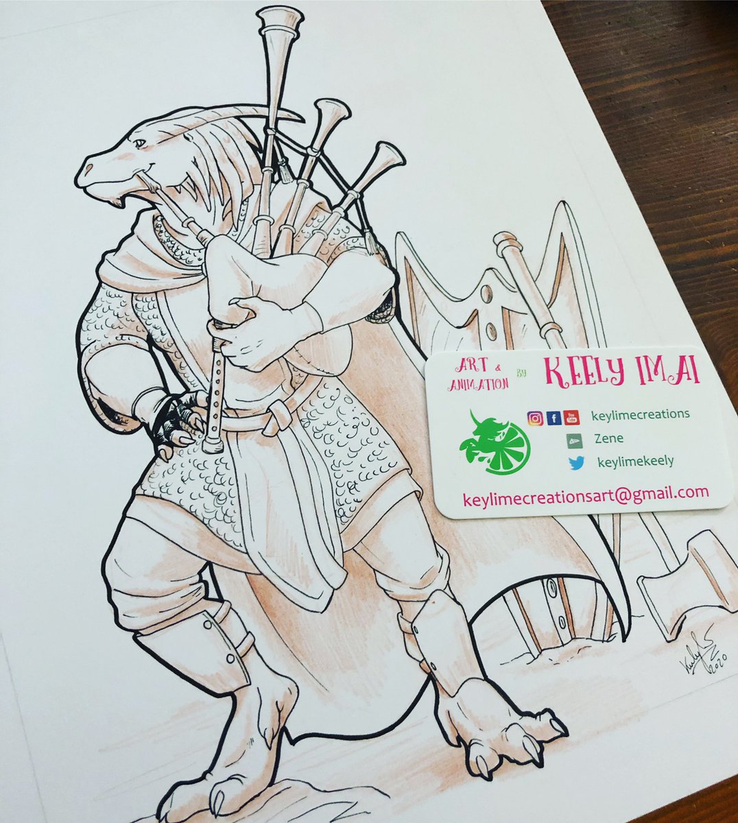 keylimekeely's tweet photo. “Amaaaaaazing flaaaaames...” A lot of firsts for this one! A #dragonborn #bard #paladin wearing #chainmail , plays the #bagpipes and wields a #shield and #warhammer . So much fun! Commission from #hexacon2020
-
-
-
#art #lineart #dnd #dndcharacter https://t.co/6eLcxfcrbl