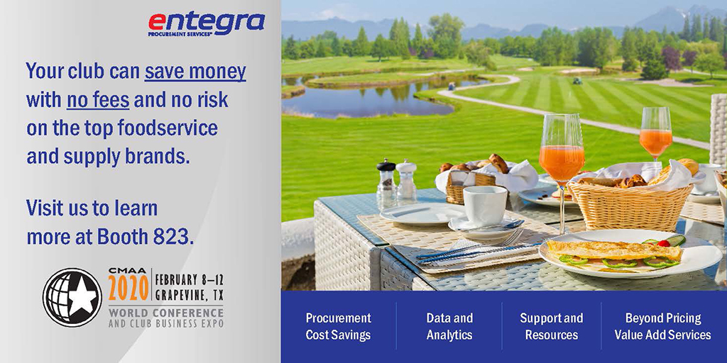 Join us at <a href="/CMAA/">Club Management Association of America</a> Booth 823 to learn why members partner with <a href="/entegraps/">entegra</a> to save money on food and supplies with no fees and no risk. Click the link to connect at the conference:  bit.ly/384Lu1D #entegraPS #CMAA2020