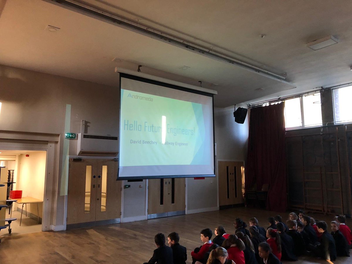 AndromedaUK's tweet photo. This week our Engineering Manager Dave Beechey has been spending time helping @LiverpoolColl students with ideas for the @primaryengineer awards project. A great couple of days &amp; some fantastic ideas from future engineers! #railengineers #rail #liverpool #STEM https://t.co/Owun4zteFx