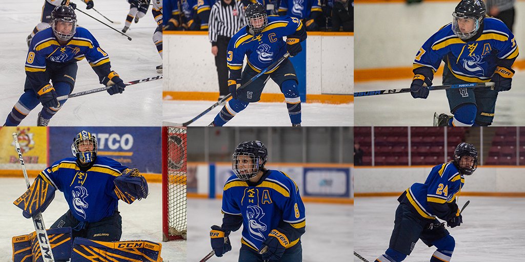 GAME DAY! <a href="/HornsWHockey/">Horns Womens Hockey</a> hosts their final home game of the season and will honour these six tonight as they play their final home game as a Pronghorn. Puck drops at 7pm #GoHorns