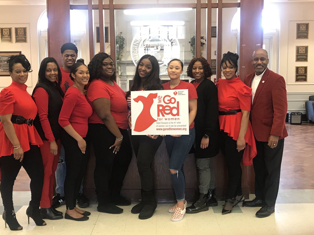 iii_rnc's tweet photo. #VSUExcellence Congrats to our outstanding @VSUTrojans student health ambassadors as we celebrate our “Go Red for Women” campaign.  Thanks to Ms. Sanders and Dr. Lyttle for their leadership and a special thanks to our guest speakers Kimberly Ketter &amp; Shaun Rivers! https://t.co/6HIBJLkDUo