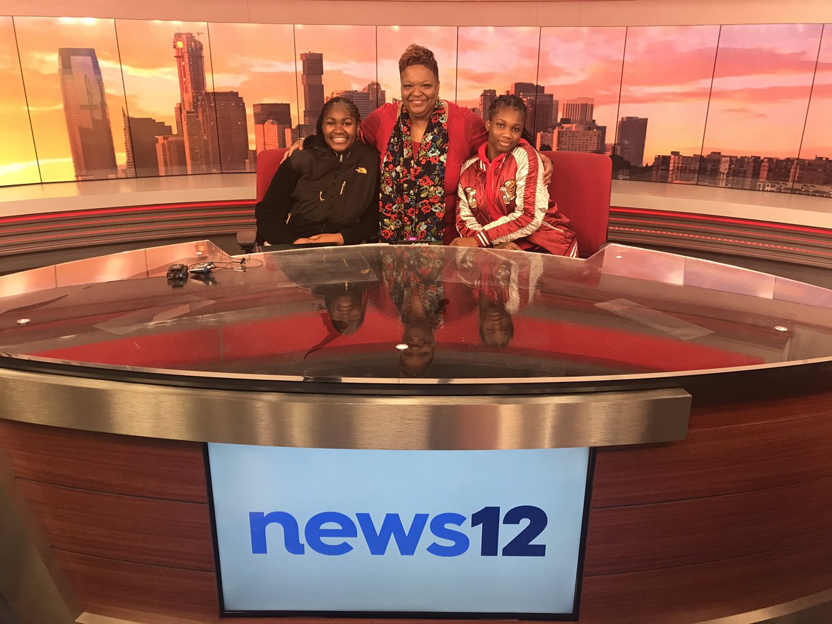 APHS ladies at Channel 12 News