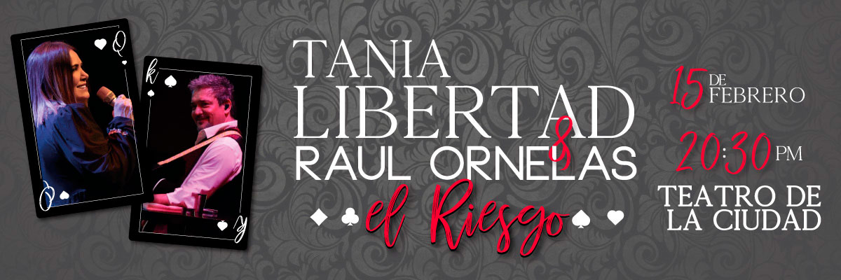 eticket's tweet photo. #Querétaro @tanialibertad01 y @RaulOrnelasT se unen este 15 de febrero para presentar #ElRiesgo.

Ambos artistas te deleitarán con sus éxitos para darte una noche única en el mes del amor y la amistad.

Boletos:
🏢 Puntos de venta
💻 https://t.co/G7ywTEKk31 https://t.co/Srru4UpNZy