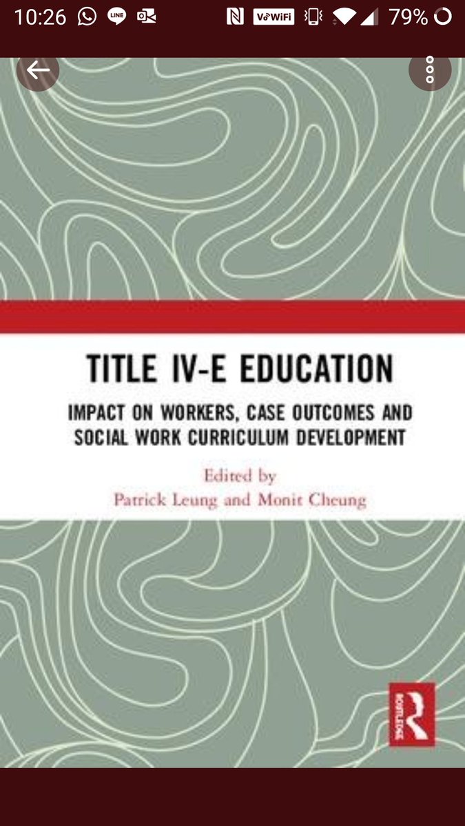monitcheung's tweet photo. @ChildWelfareGov  new book on title IV-e edited by @monitcheung and Patrick Leung @UH_SocialWork https://t.co/oF1NDEhGjn